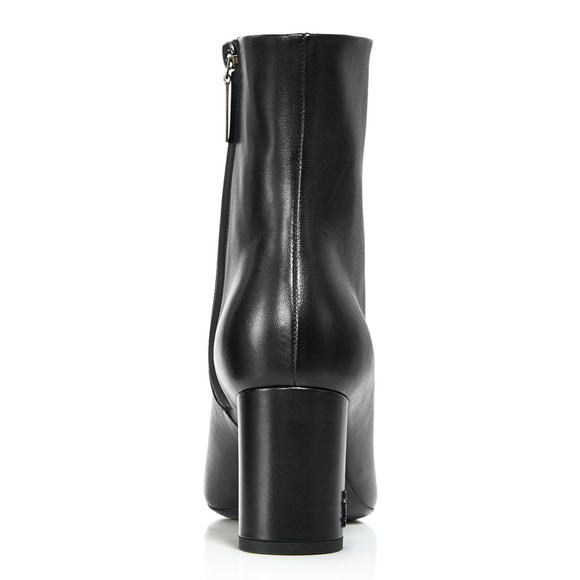 YSL Yves Saint Laurent Lou 70 Black Leather Pin Block Heel Ankle Bootie Boot 37 - Picture 10 of 12